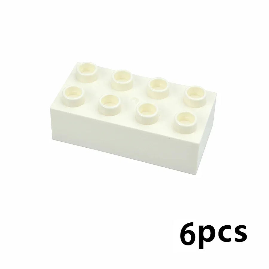 DIY Big Size Bulk Bricks Creative Thick Building Blocks Educational Kid Toys Slope Thin Large Particles Compatible With Duploes