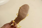New Summer Elegant Strap Solid Color Square Toe High Heels Open Toe Fashion Sexy Banquet Women's Shoes pumps women shoes