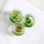1:12 Miniature Model Mini Fish Tank Bowl Simulation Aquarium Scene Model For Home Desktop Ornament Dollhouse Toys Decoration