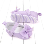 Baby Step Front Shoes Spring and Autumn New Style Girls' Baby Shoes with Korean-style Bowknots and Anti-slip Soft Soles BY2235