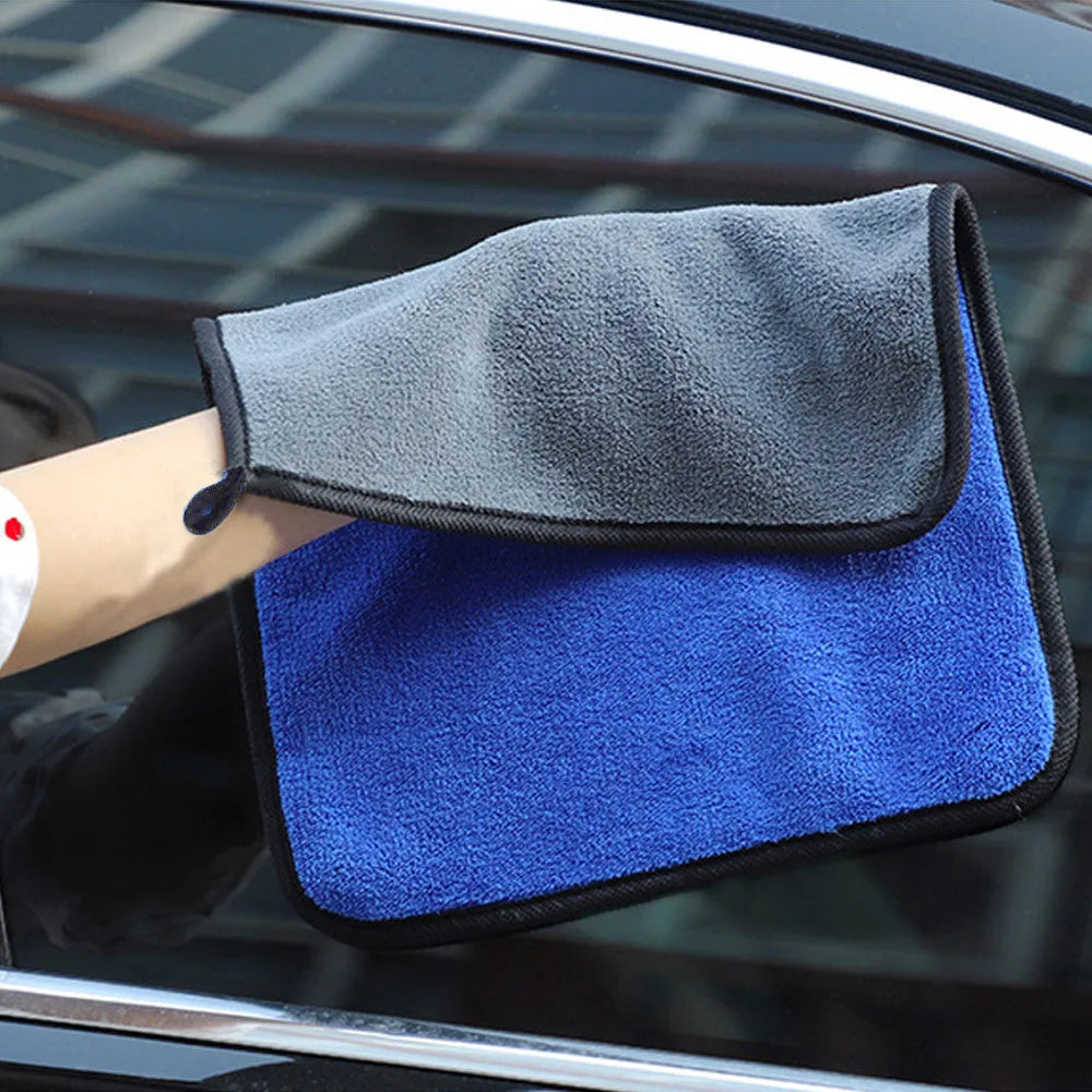 Car Wash Towel 2/3pcs Microfiber Super Absorbency Car Cleaning Cloth Drying Double-Sided Auto Towels Car Care Detailing