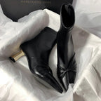 Modern Boots Patent Leather Designer Brand Luxury 2024 New Winter Ankel Boots Bow Wedding Party Dress Gladiator Women Shoes