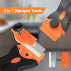 Plastic & Metal Razor Blade Scraper, Window Glass Cleaner, Vinyl Film & Adhesive Remover Tool for Car Home Clean Scraper tool