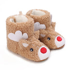 Winter Warm Baby Shoes Children's Shoes 0-1 Year Old Soft Soled Cotton Shoes Men's and Women's Baby Plush Shoes Snow Boots