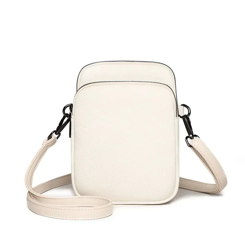 2025New 100% Genuine Cowhide Women's Leather Mobile Phone Bag Crossbody Bags for Women Bag Designer Crossbody Bag Messenger Bags