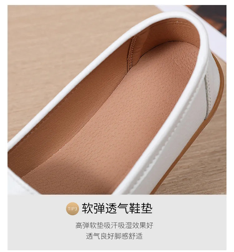 Fashion Genuine Leather Women Flats Tenis Shoes Woman Moccasins Women Shoe Footwear Women Shoes Retro Plus Size Female Footwear