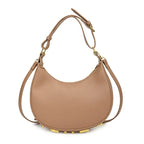 French handbag women bag semi-circular crescent single shoulder armpit bag fashionable commuting niche letter crossbody handbag