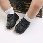 0-1Year New Baby Shoes Retro Leather Boy Girl Shoes Multicolor Toddler Rubber Sole Anti-slip First Walkers Infant Newborn