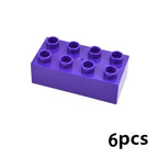 DIY Big Size Bulk Bricks Creative Thick Building Blocks Educational Kid Toys Slope Thin Large Particles Compatible With Duploes