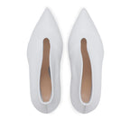 Crescent Hollow Ankle Boots Pointed Toe Ankle Boots Velvet Low Fashion White Design Stiletto Comfortable Plus Size Women Shoes