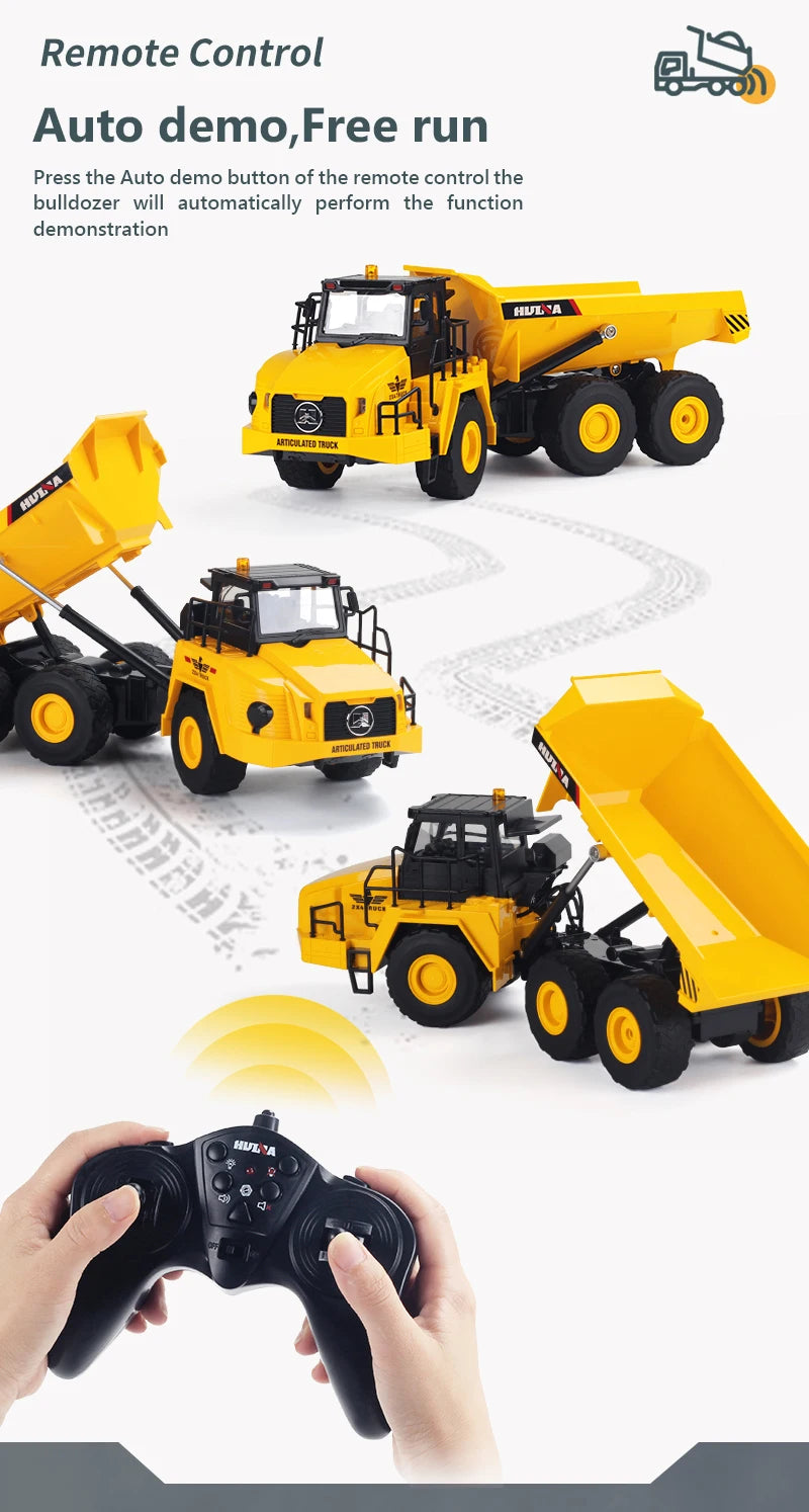 2023 New Rc Car Toys Huina 1553 Rc Truck Cars Remote Control Vehicle Radio Control Machine Toys for Children Toys 6 To 10 Years