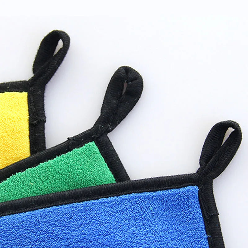 Car Wash Towel 2/3pcs Microfiber Super Absorbency Car Cleaning Cloth Drying Double-Sided Auto Towels Car Care Detailing
