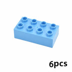 DIY Big Size Bulk Bricks Creative Thick Building Blocks Educational Kid Toys Slope Thin Large Particles Compatible With Duploes
