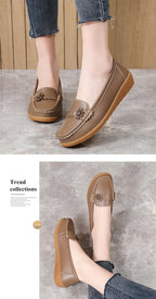 Fashion Genuine Leather Women Flats Tenis Shoes Woman Moccasins Women Shoe Footwear Women Shoes Retro Plus Size Female Footwear