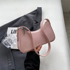 Small Cute Underarm Shoulder Bags for Women 2024 Trend Design Leather Handbags and Purses Y2K Silver Red Hand Bag Women Bag