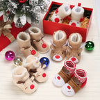 Winter Warm Baby Shoes Children's Shoes 0-1 Year Old Soft Soled Cotton Shoes Men's and Women's Baby Plush Shoes Snow Boots