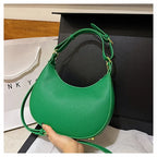 French handbag women bag semi-circular crescent single shoulder armpit bag fashionable commuting niche letter crossbody handbag