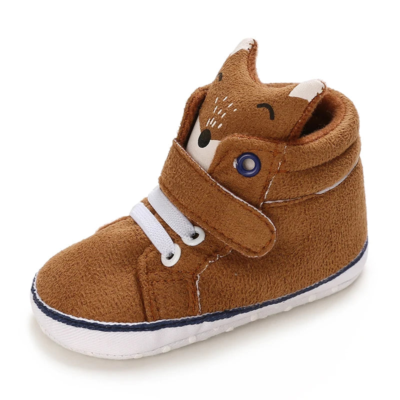 NEW Classic baby shoes for boys and girls cute animal casual flat shoes the first baby cotton non slip and warm walking shoes ﻿