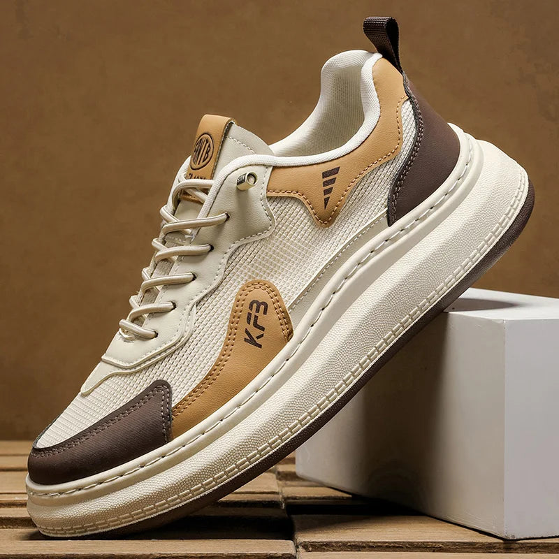 casual shoes fashion men's four season breathable comfortable outdoor thick sole anti slip wear-resistant versatile casual shoes