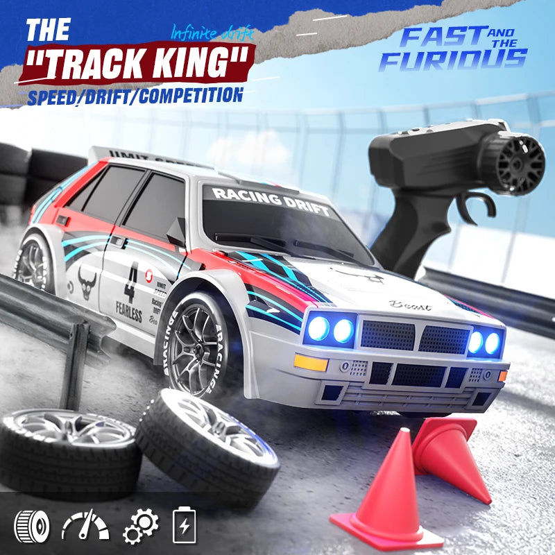 New RC Raceway Drift Car SG204 PRO 1:24 20KM/H 4WD High speed Racing With LED Car Monster Truck for Kids Boy Festival Toys Gifts