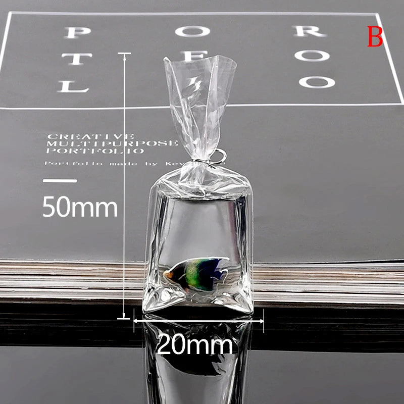 1:12 Miniature Model Mini Fish Tank Bowl Simulation Aquarium Scene Model For Home Desktop Ornament Dollhouse Toys Decoration