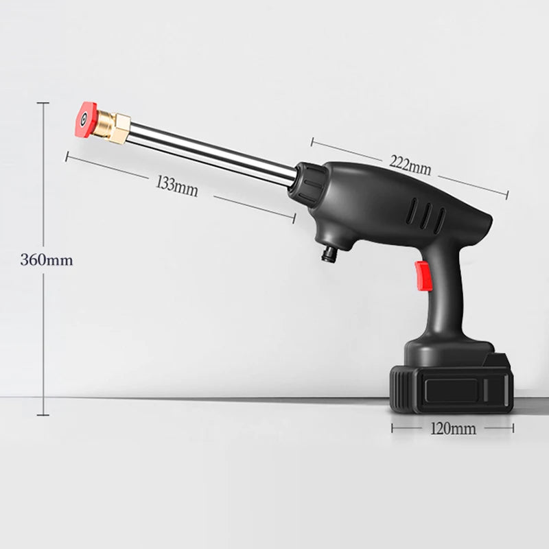 Car Wash Machine 24V Cordless Power High Pressure Wireless Water Spray Electric Portable Jet Water Gun Car Washer Gun Machine