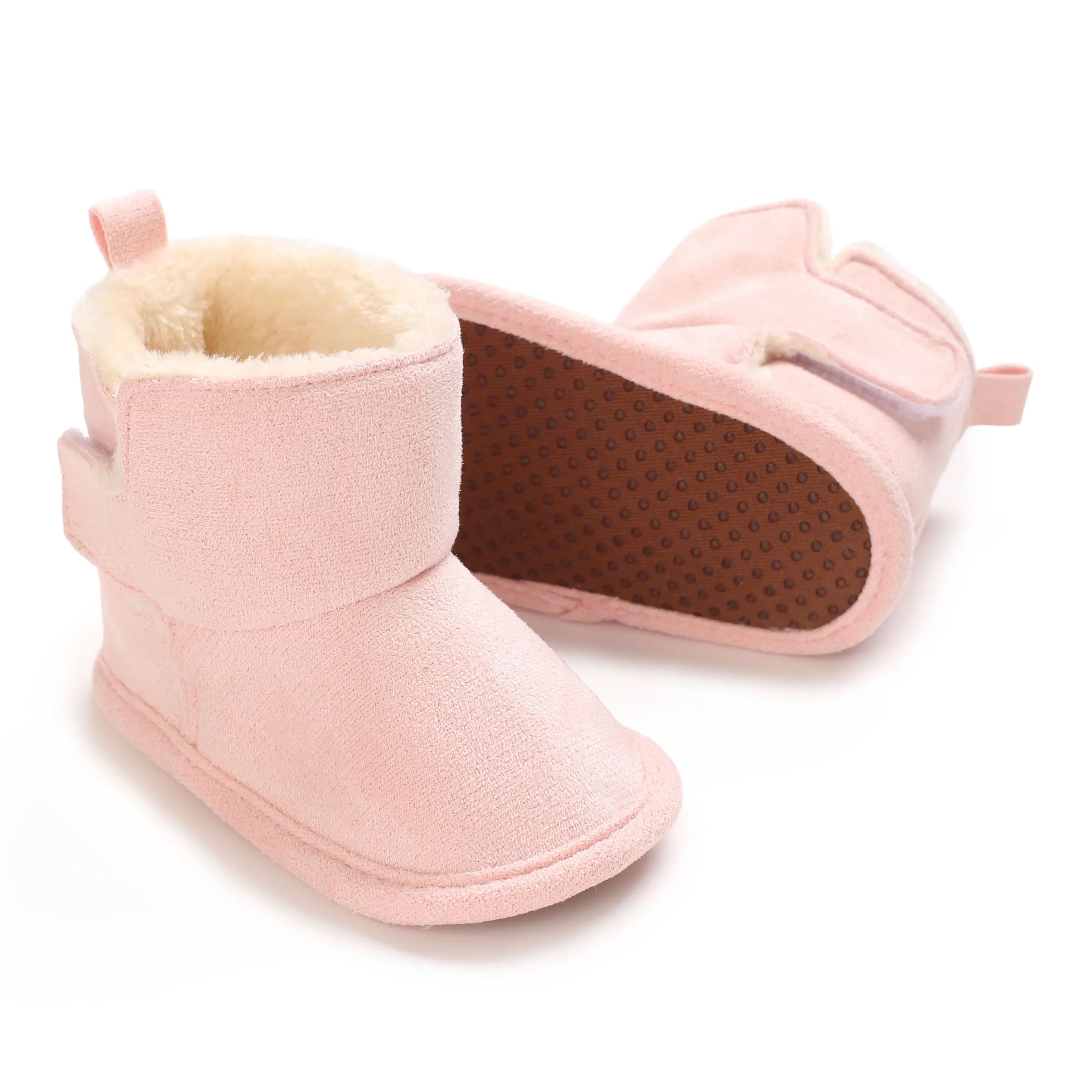 Plush Winter Baby Shoes Boy Girl Cotton Soft Sole Snow Booties Thick Winter Warm Newborn Toddler Boots Shoes Frist Walking Shoes