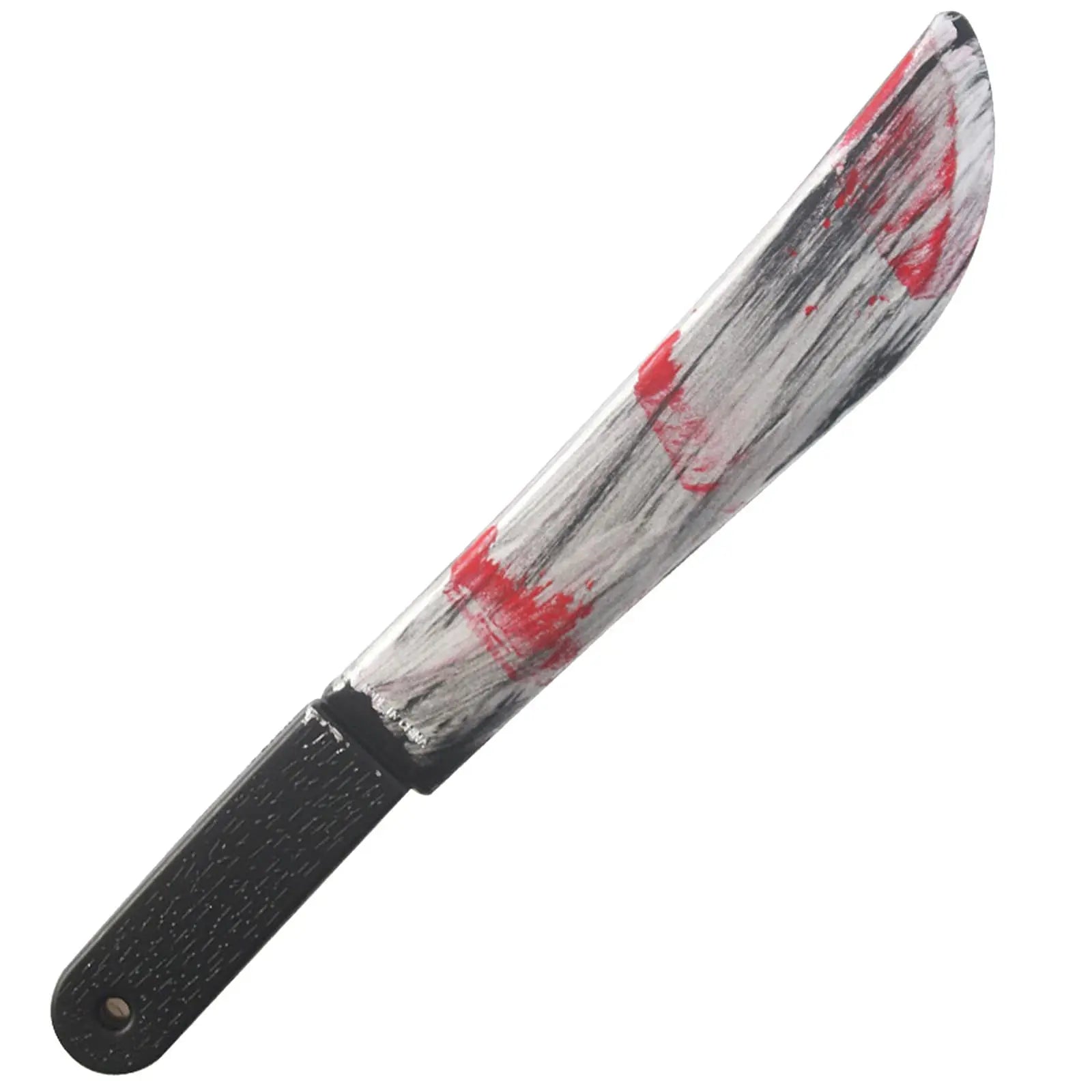 48.5cm/19.09in Plastics Fake Blood Knife Party Supplies Weapon Props Model Halloween Cosplay Funny Gift Collectible Outdoor Toys