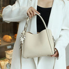 YANATARI Female genuine cow leather bag for women bag blue Handbag New Crossbody Bucket Bag luxury Shoulder bag tote bag medium