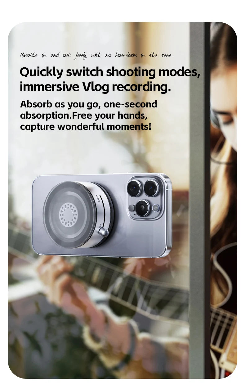 Super Magnetic Phone Stand 360° Rotating Desktop Car Holder Vacuum Adsorption Strong Magnetism Car Mount Phone Holder