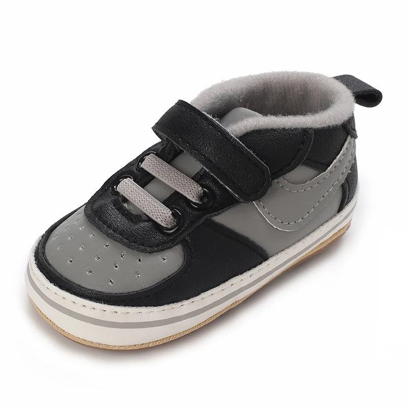 0-1Year New Baby Shoes Retro Leather Boy Girl Shoes Multicolor Toddler Rubber Sole Anti-slip First Walkers Infant Newborn