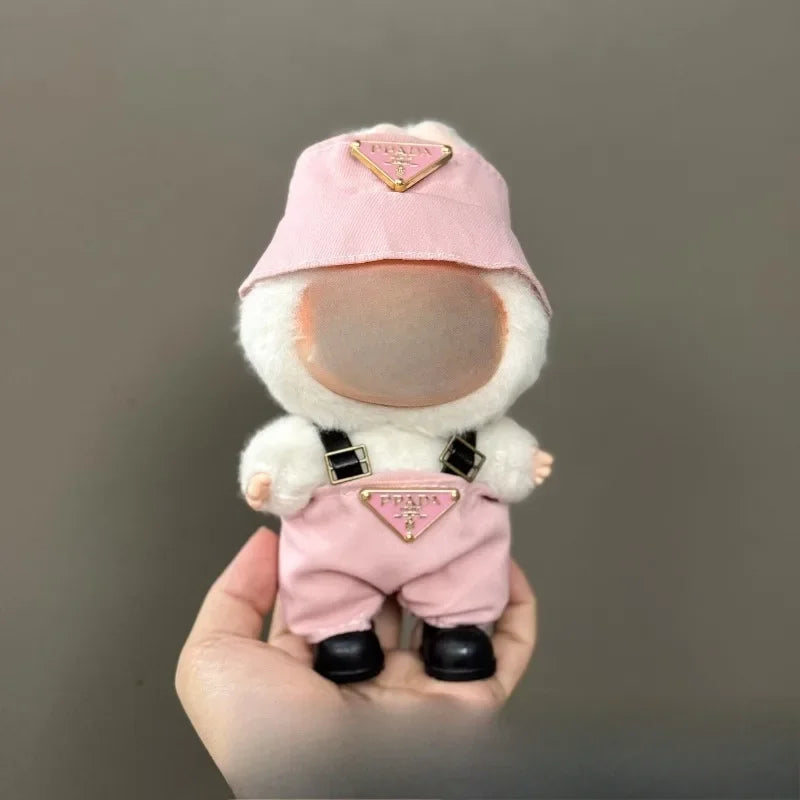 Only clothes are suitable for LABUBU,LABUBU, baby clothes, 17 cm pendants, plush toys, fashion clothes, suits and skirts.