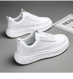 Summer Increase Height Men Shoes The New Breathable  Thick Sole Sneakers Casual  High Quality White Shoes