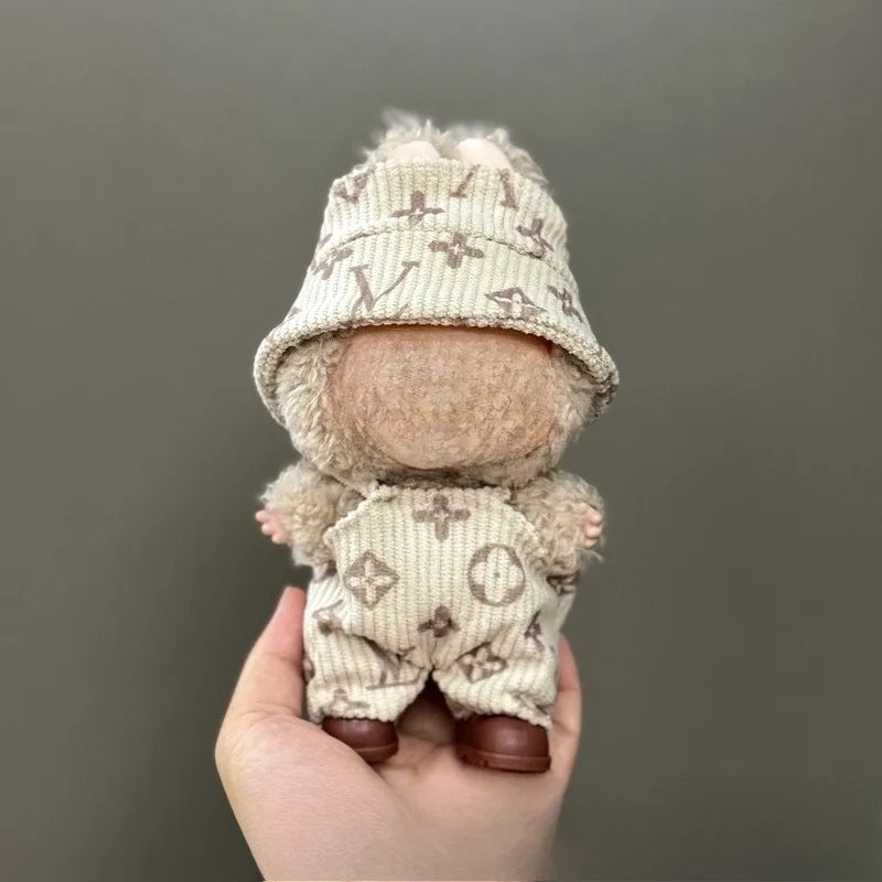 Only clothes are suitable for LABUBU,LABUBU, baby clothes, 17 cm pendants, plush toys, fashion clothes, suits and skirts.
