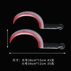 48.5cm/19.09in Plastics Fake Blood Knife Party Supplies Weapon Props Model Halloween Cosplay Funny Gift Collectible Outdoor Toys