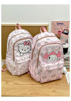 Sanrio Start Of School Season Backpack Anime Kuromi Cinnamoroll Student Bag Large Capacity Women Bag For Children Girls Gift ﻿